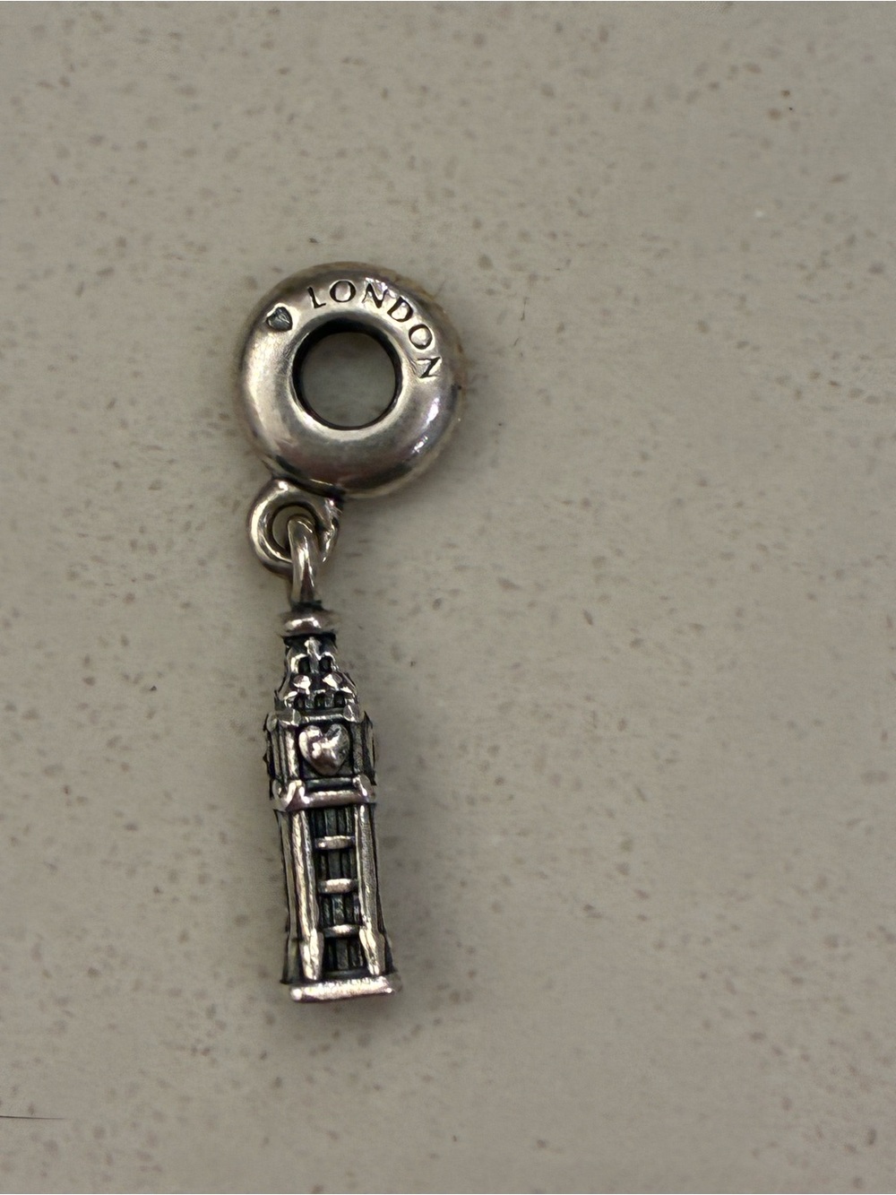 Pandora Silver London Big Ben Dangle Charm